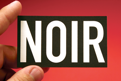 Noir Business Card Front